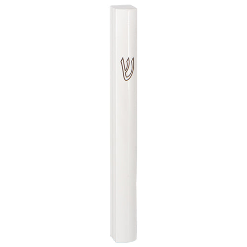 2206 Aluminum mezuzah 12 cm white Special profile