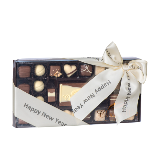 32 Piece Happy New Year Assorted Chocolate Truffle Message Gift Box