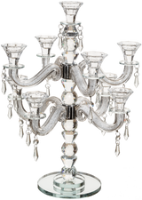 Crystal 9 Branch Candlesticks