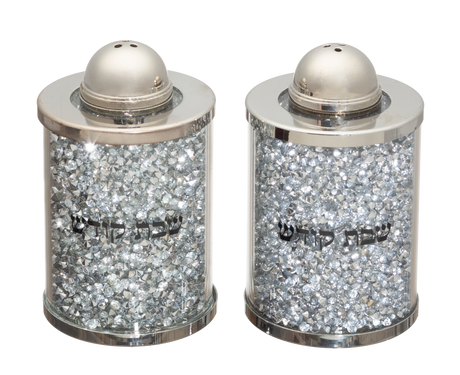Crystal Salt & Pepper Set 2" With Stones - LEHADAR