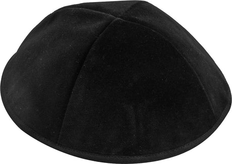 4 Part Black Yarmulke With Rim Israeli WASHABLE - LEHADAR