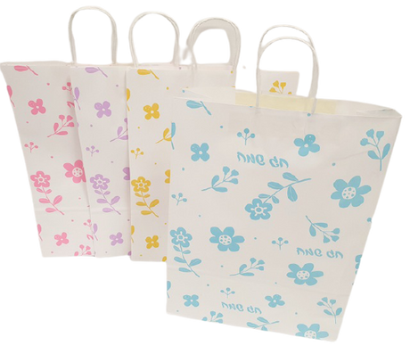 Solid colored "Chag Someach" paper bag 42X31 cm - LEHADAR