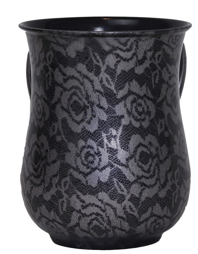 Washing Cup Stainless Steel Silver Flowers - LEHADAR