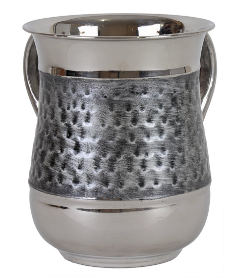 Washing Cup Stainless Steel Brushed Silver - LEHADAR