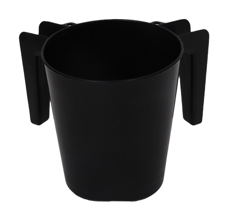 Plastic Washing Cup Metallic Black (Case Quantity 150 PC) - LEHADAR