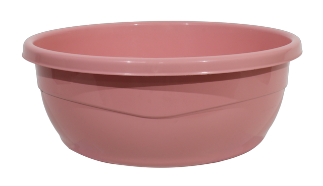 Plastic Washing Bowl Soft Pink (Case Quantity 60 PC) - LEHADAR