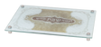 Glass Challah Board Tempered With Stand Offs Small 12x8" - LEHADAR
