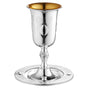 Silver Kos Eliyahu With Tray 925 Sc Cup 9" Tray 7" - LEHADAR