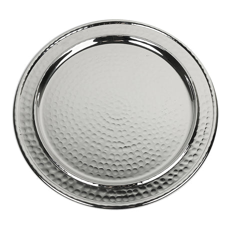 Wash Cup Plate Stainless Steel Hammered 7" (5 PP) - LEHADAR