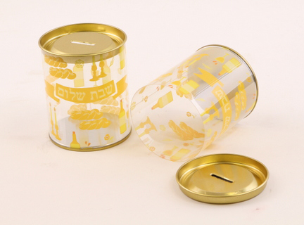 Tzedakah Box Lucite Shabbat