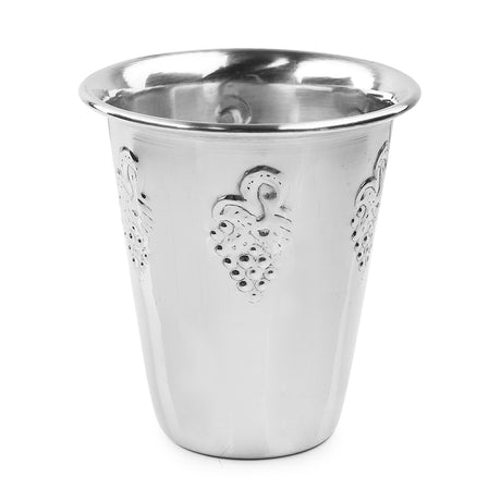 Kiddush Cup Stainless Steel Grape 3" - LEHADAR