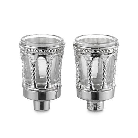 Neronim Holders Royal Palace Design Silver Plated 3" (12 per display box) - LEHADAR