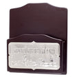Wood & Silver Plated Bencher Holder For Wall Hanging 9" W X 10" L - LEHADAR