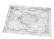 Challah Board Tempered Glass Silver Marble Large 12 X 15.75 " - LEHADAR