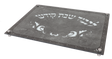 Glass Challah board gray marble with legs 12x16" - LEHADAR