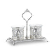 Salt & Pepper Holder Royal Palace Design Silver plated Double - LEHADAR