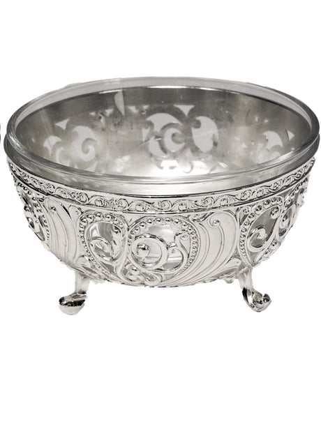 Dip and Container Dish Silver Plated 5x2.5" - LEHADAR