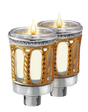 Neronim Holders Royal Palace Design Gold & Silver Plated 3" (12 per display box) - LEHADAR