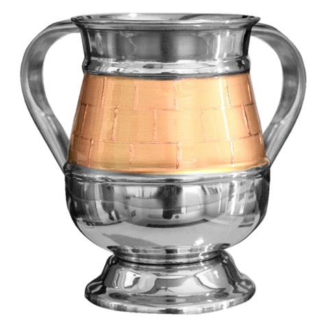 Stainless Steel Wash Cup - Golden Diamonds - LEHADAR