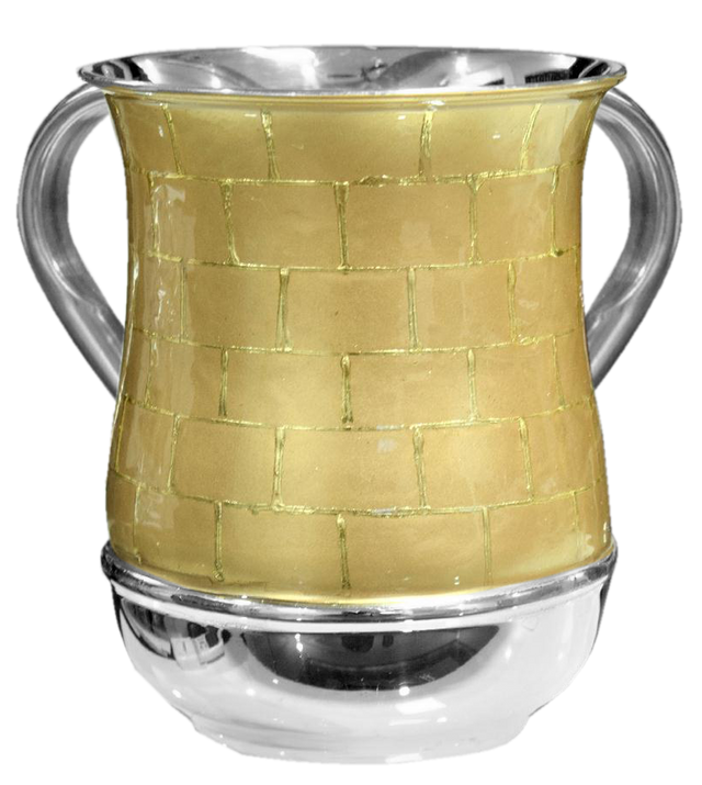 Stainless Steel Wash Cup - Golden Bricks - LEHADAR