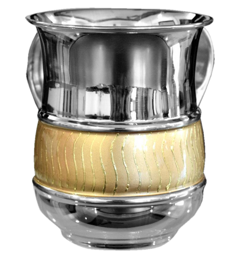 Stainless Steel Wash Cup - Gold Lining - LEHADAR