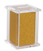 Acrylic Tzedakah Box With Poles 5 x 3" - LEHADAR