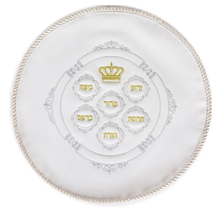 Leather Matzoh Cover - 13" - 1 Pocket - with hard plastic cover - LEHADAR