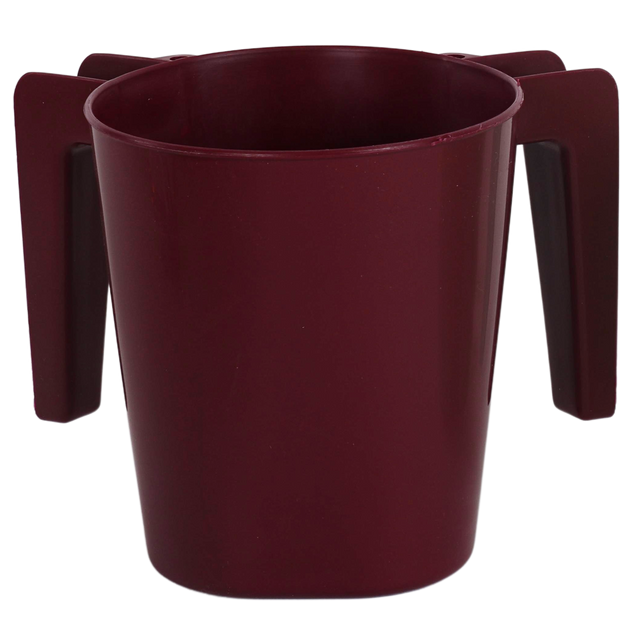 Plastic Washing Cup Bordeaux (Case Quantity 150 PC) - LEHADAR