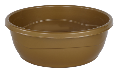 Plastic Washing Bowl Metallic Gold (Case Quantity 60 PC) - LEHADAR