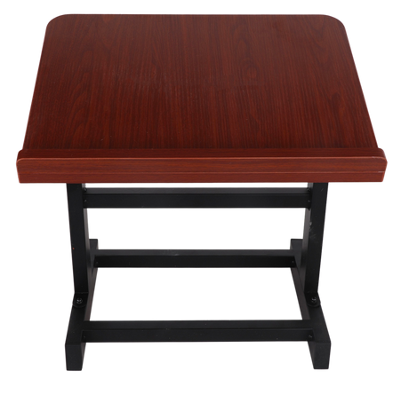 Mahogany Table Top Shtender with Metal Legs 12.5"H - Assembled - LEHADAR