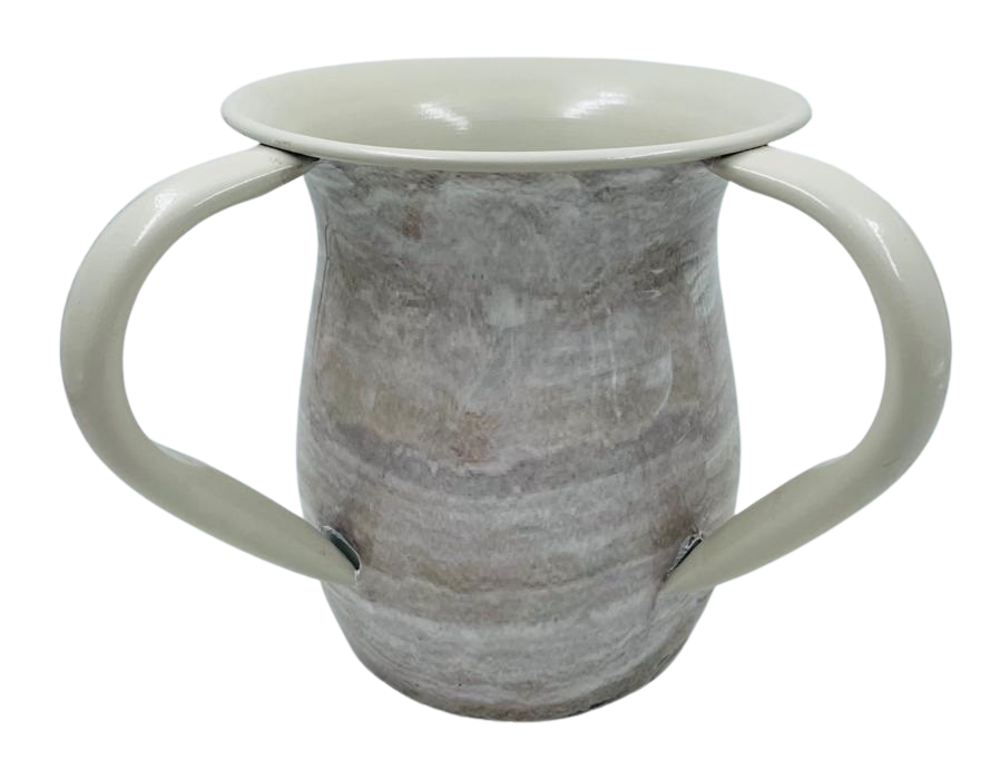 Washing Cup Beige Marble - LEHADAR