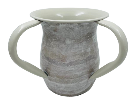 Washing Cup Beige Marble - LEHADAR