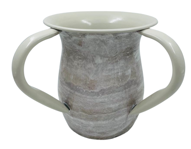 Washing Cup Beige Marble - LEHADAR