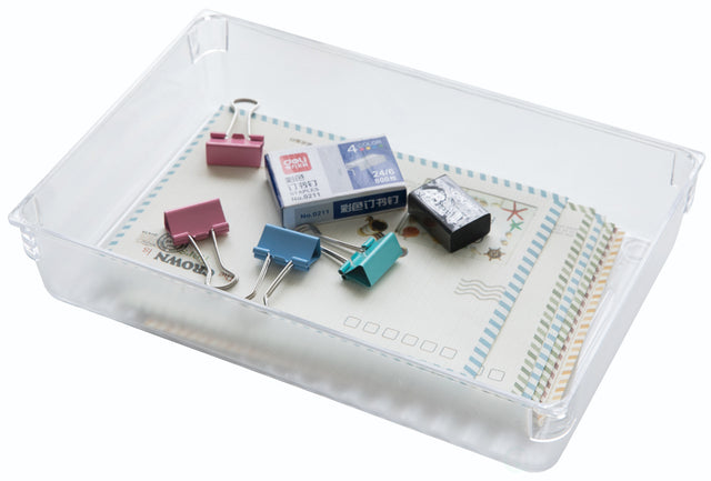 Clear Plastic Large Drawer Organizers - LEHADAR
