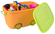 Stackable Toy Storage Box with Wheels large Orange - LEHADAR