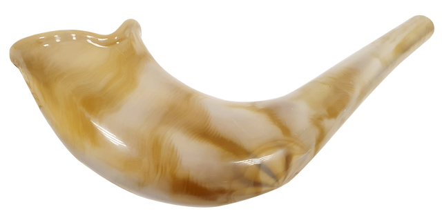 Plastic Children's Shofar Natural Look 8.5" - LEHADAR