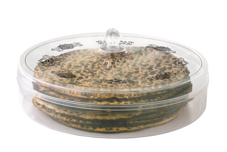 Matzah Holder Lucite Large Designed Cover 14" W X 6H" ( 5 P C) - LEHADAR