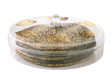 Matzah Holder Round With Gold Pasech Acrylic 12" - LEHADAR