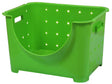 Stackable Plastic Storage Container, Green Stacking Bins - LEHADAR