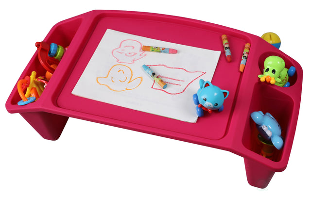 Kids Lap Desk Tray, Portable Activity Table, Pink, Set of 12 - LEHADAR