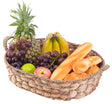 Set of 4 Seagrass Fruit Bread Basket Tray with Handles, Large - LEHADAR