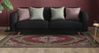 Deerlux Transitional Living Room Area Rug with Nonslip Backing, Red Medallion Pattern, 5 x 7 ft Medium - LEHADAR