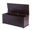 Large Storage Toy Box with Soft Closure Lid, Wooden Organizing Furniture Storage Chest, Brown - LEHADAR