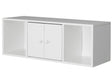 Wall Mounted Computer Cabinet Floating Hutch, White - LEHADAR