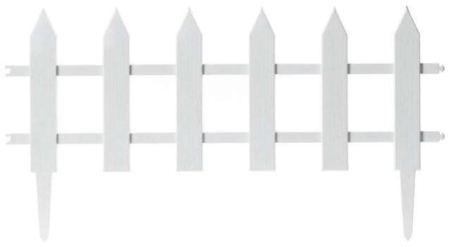 White Vinyl Garden Lawn Picket Fence Patio Flower Bed Garden Lawn Gate - LEHADAR