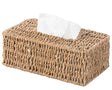 Natural Woven Seagrass Wicker Rectangular Tissue Box Cover Holder - LEHADAR