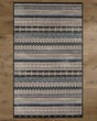 Deerlux Bohemian Living Room Area Rug with Nonslip Backing, Beige Boho Pattern, 3 x 5 Ft Extra Small - LEHADAR