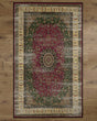 Deerlux Traditional Oriental Persian Style Living Room Area Rug with Nonslip Backing, Classic Pink, 5 x 7 Ft Medium - LEHADAR