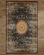 Deerlux Traditional Oriental Persian Style Living Room Area Rug with Nonslip Backing, Classic Red, 5 x 7 Ft Medium - LEHADAR