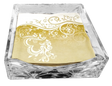 Flat Napkin Holder Crystal 7x7" - LEHADAR